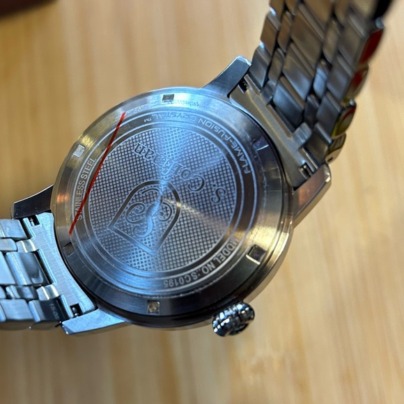 S Coifman Watch With 45mm Black Face & Silver Bracelet - Picture 4 of 6